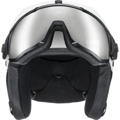 Uvex Instinct Visor, skihjelm med visir, hvid