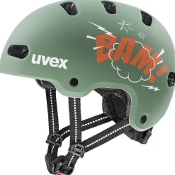 Uvex Kid 4 Style, cykelhjelm, junior, grøn/orange