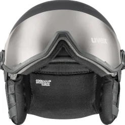 Uvex Wanted Visor Pro V, skihjelm med visir, sort