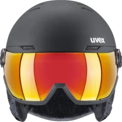 Uvex Wanted Visor, skihjelm med visir, sort