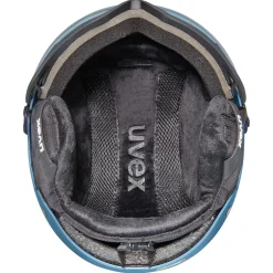 Uvex Wanted Visor, skihjelm med visir, blå