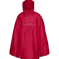 Vaude Valdipino, poncho, mørkerød